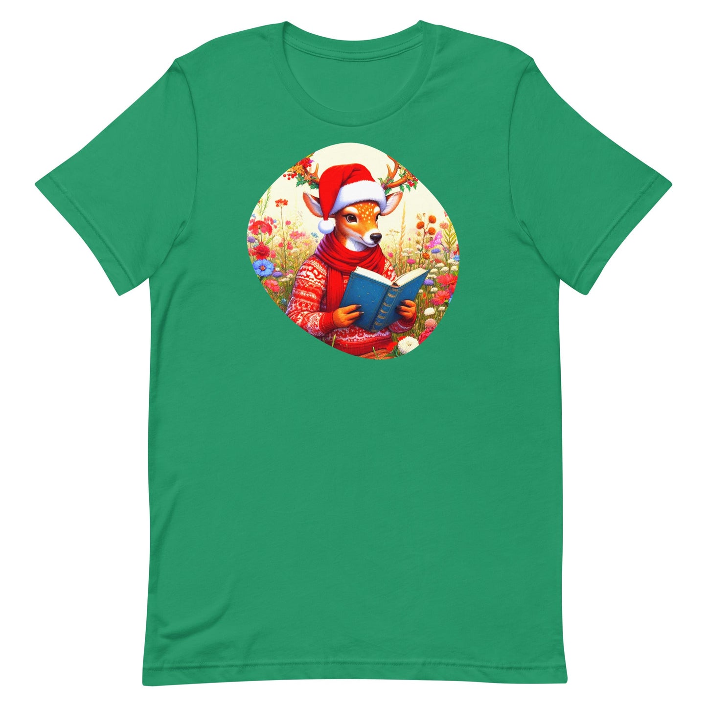 Christmas Bookworm Unisex T-shirt