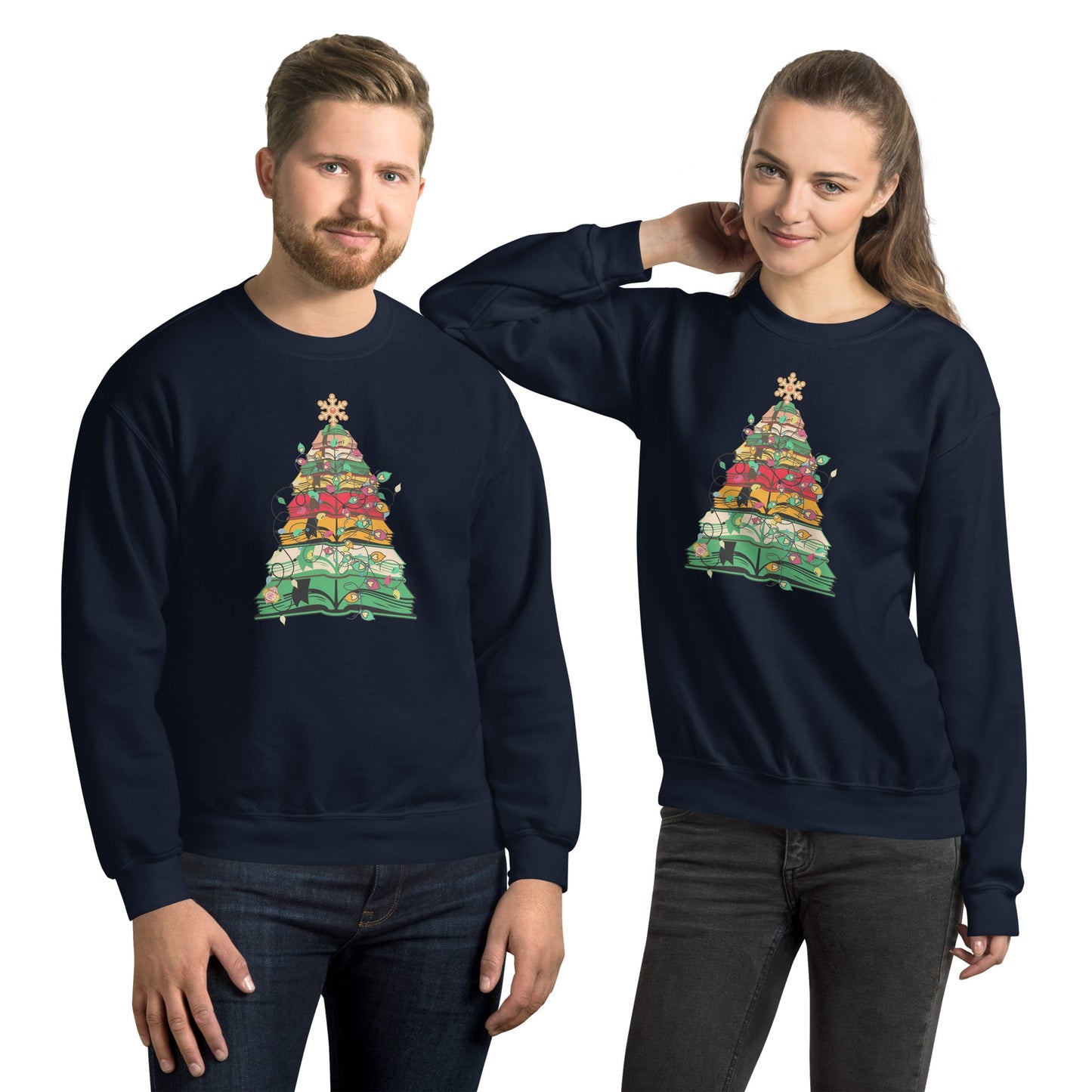 Christmas Tree Bookish Unisex Sweatshirt