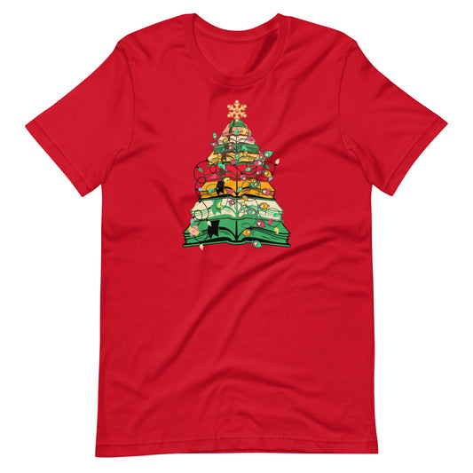 Christmas Tree Bookish Unisex T-shirt