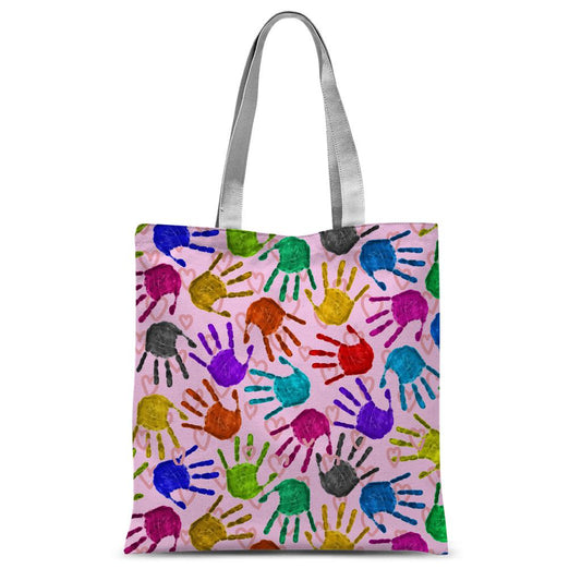 Colourful Hands Love Tote Bag.