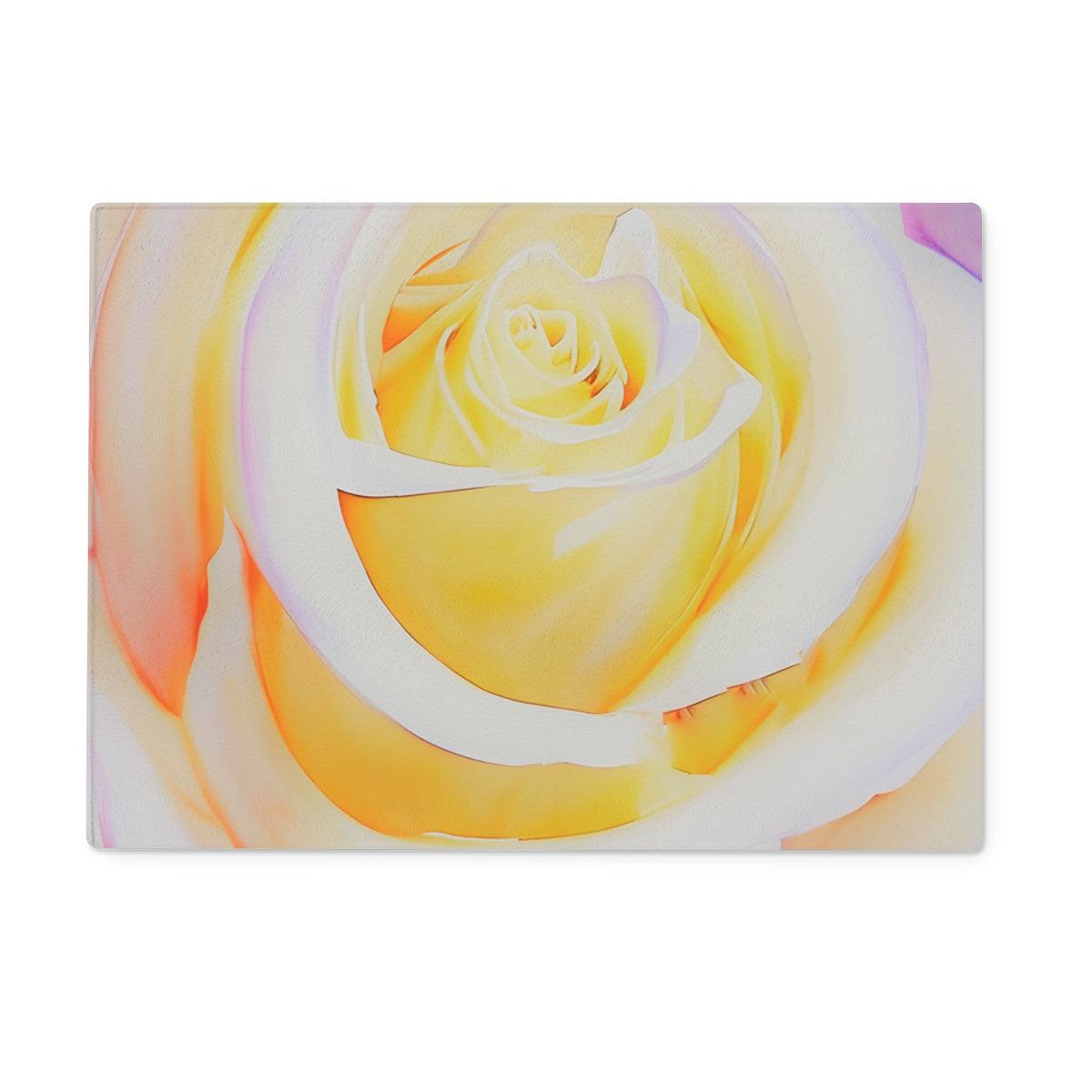 Cream Rose Chopping Board