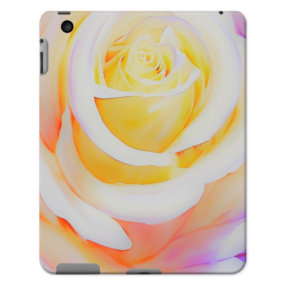 Cream Rose Tablet Case