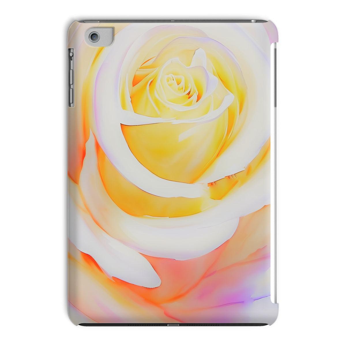Cream Rose Tablet Case