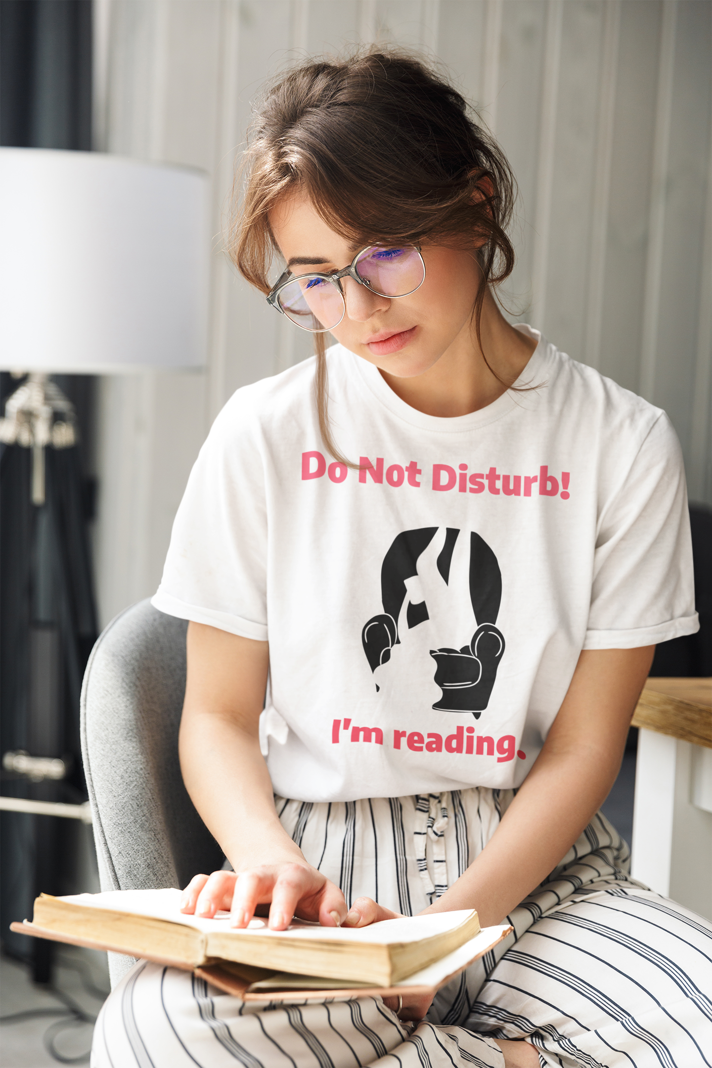 Do Not Disturb! I'm Reading Women's T-shirt