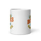 Enjoy Books and Coffee White Glossy Mug