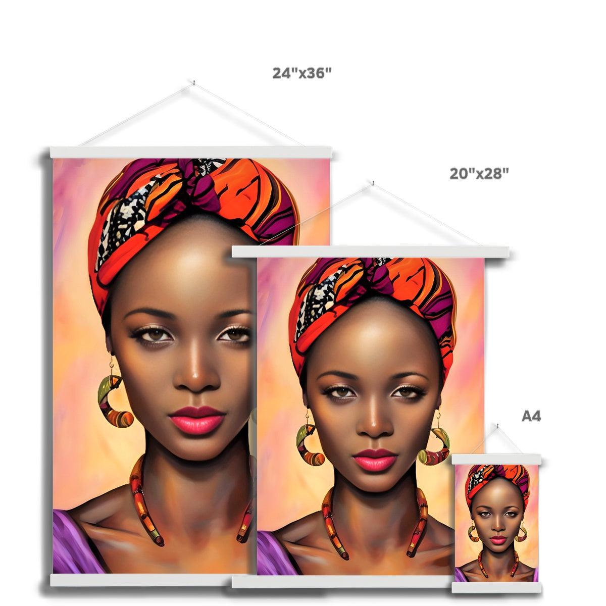Goddess Africa Fine Art Print with Hanger