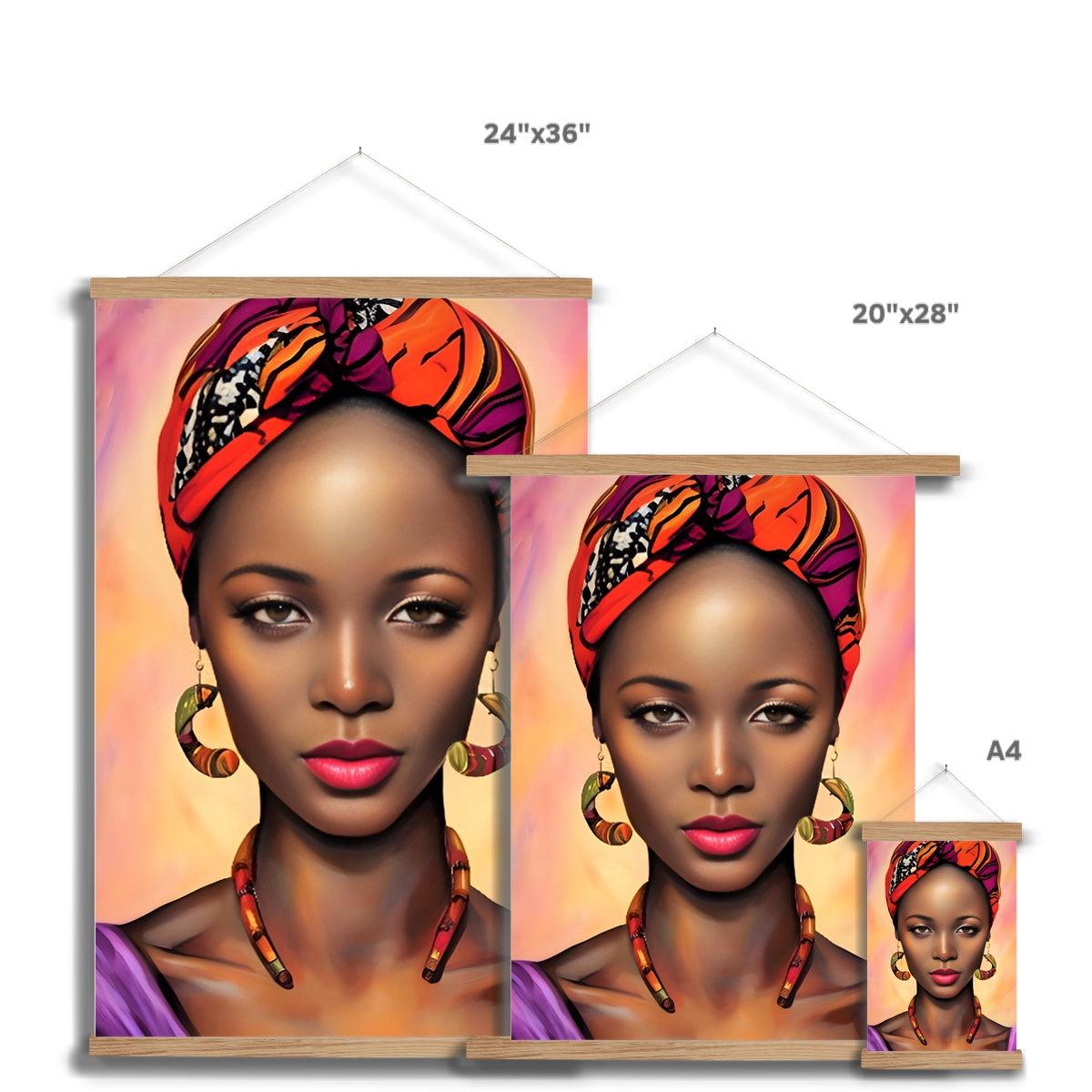 Goddess Africa Fine Art Print with Hanger