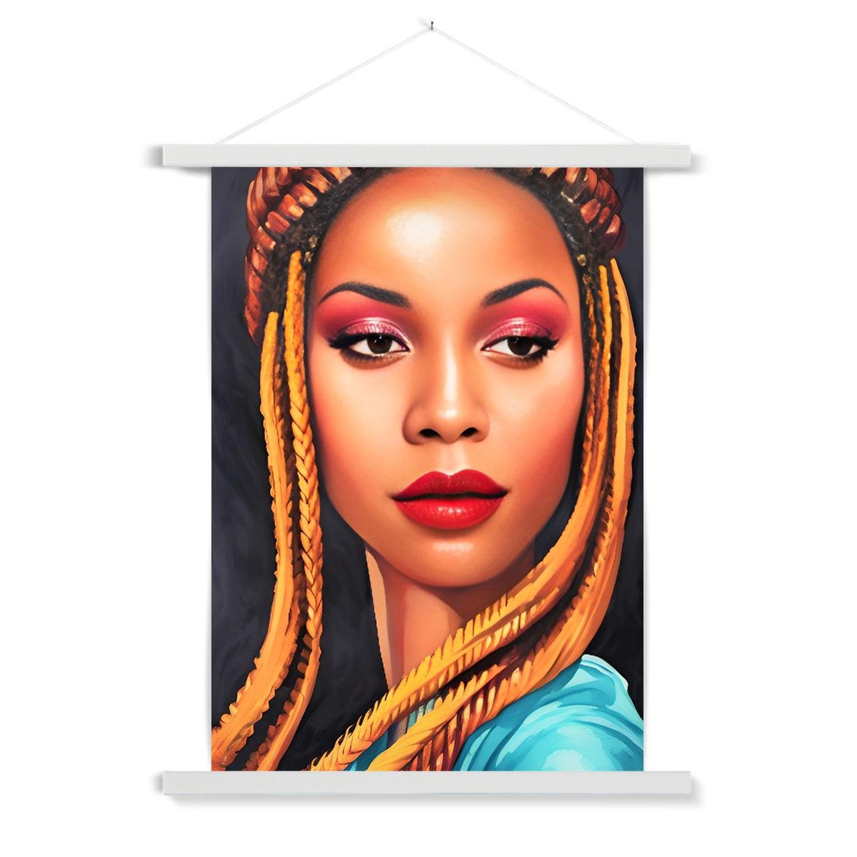 Goddess Braids Fine Art Print with Hanger