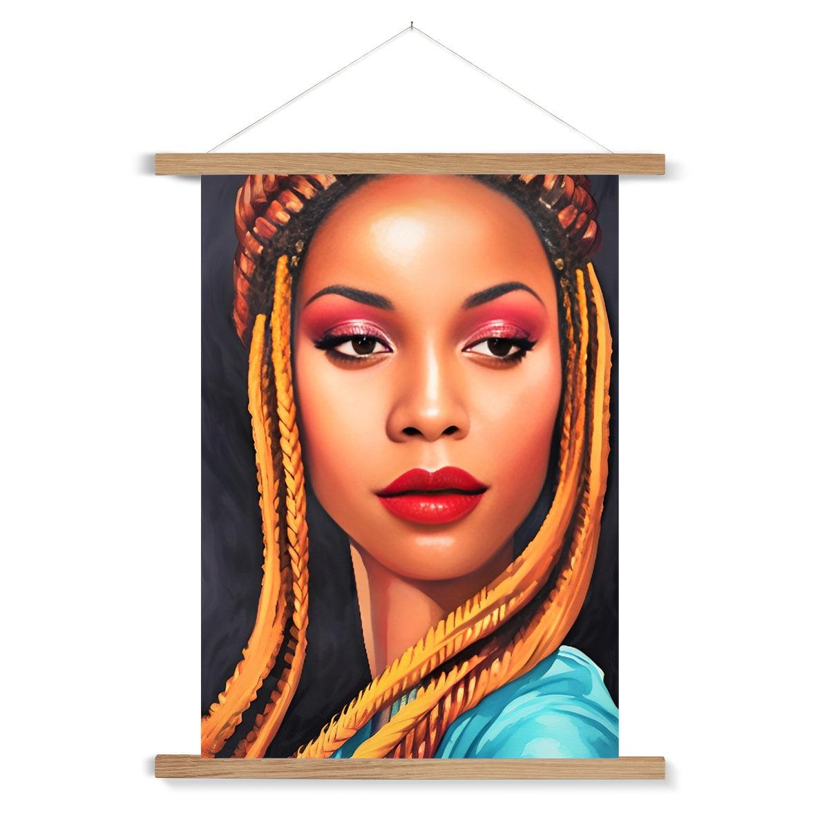 Goddess Braids Fine Art Print with Hanger