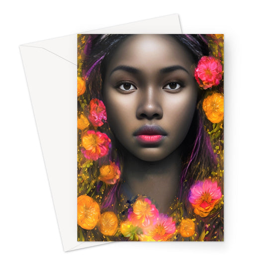 Goddess Delightful Greeting Card