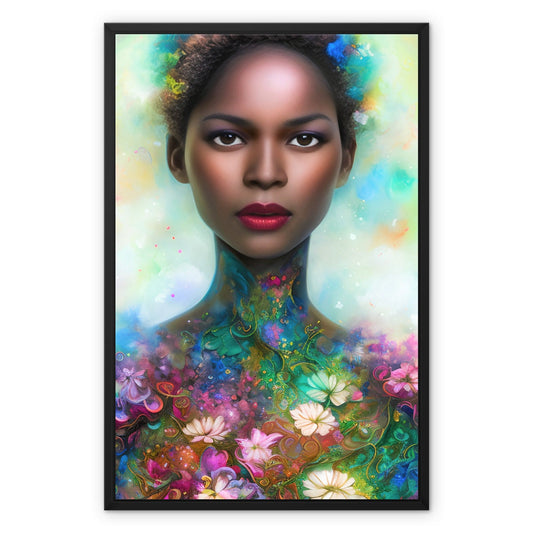 Goddess Elegant Framed Canvas