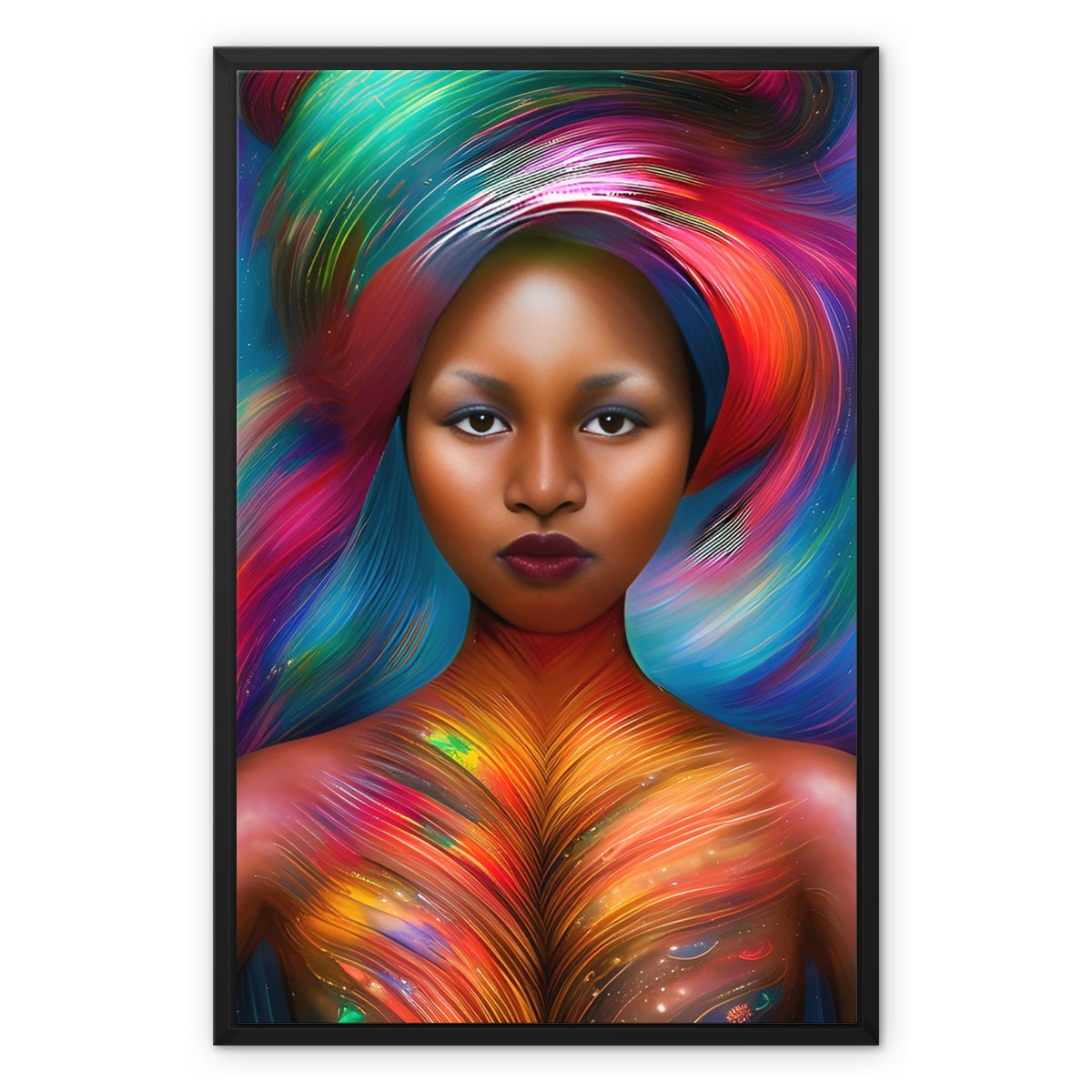 Goddess Exquisite Framed Canvas