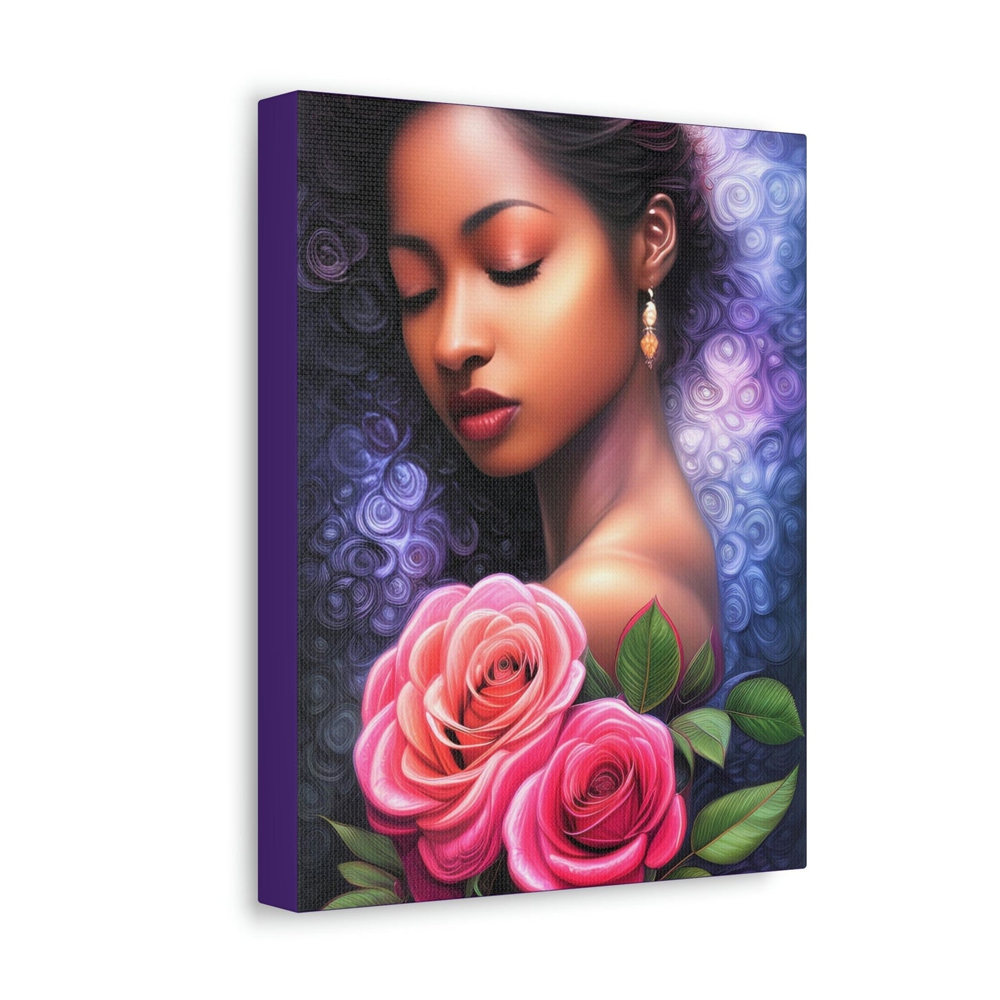 Goddess Floral Canvas Print