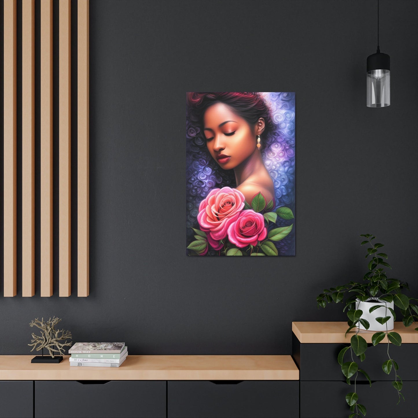 Goddess Floral Canvas Print