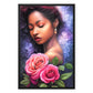 Goddess Floral Framed Canvas