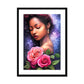 Goddess Floral Framed & Mounted Print