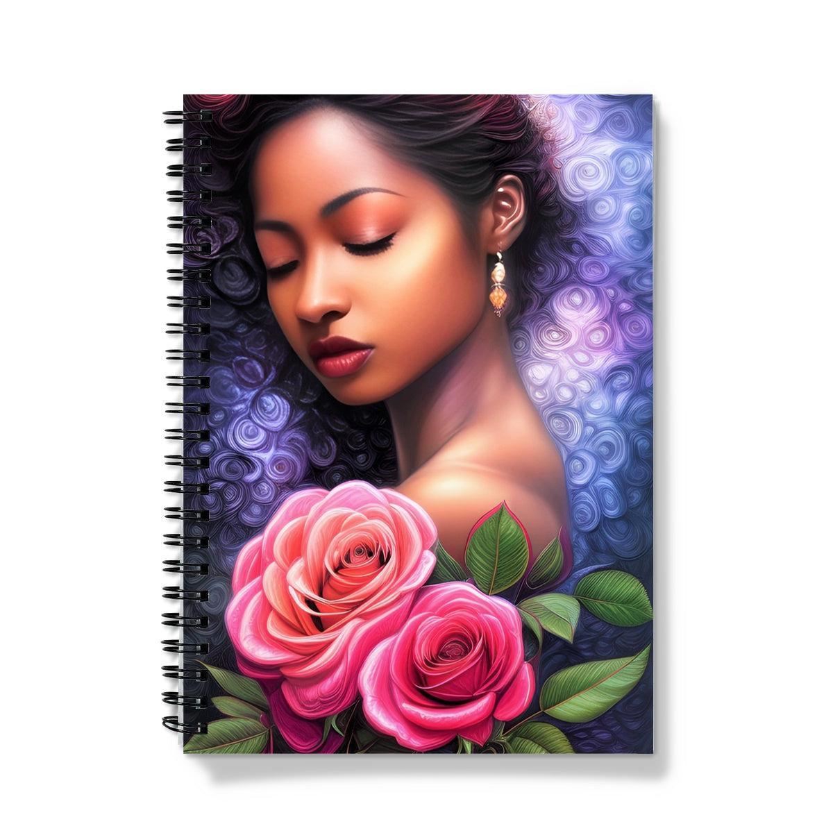 Goddess Floral Spiral Notebook