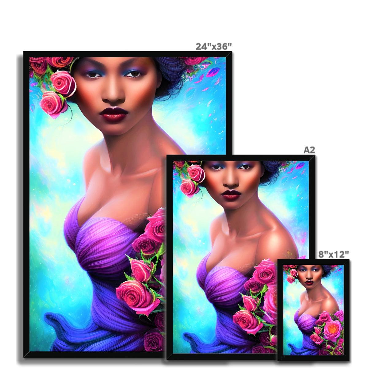 Goddess Glamour Framed Print