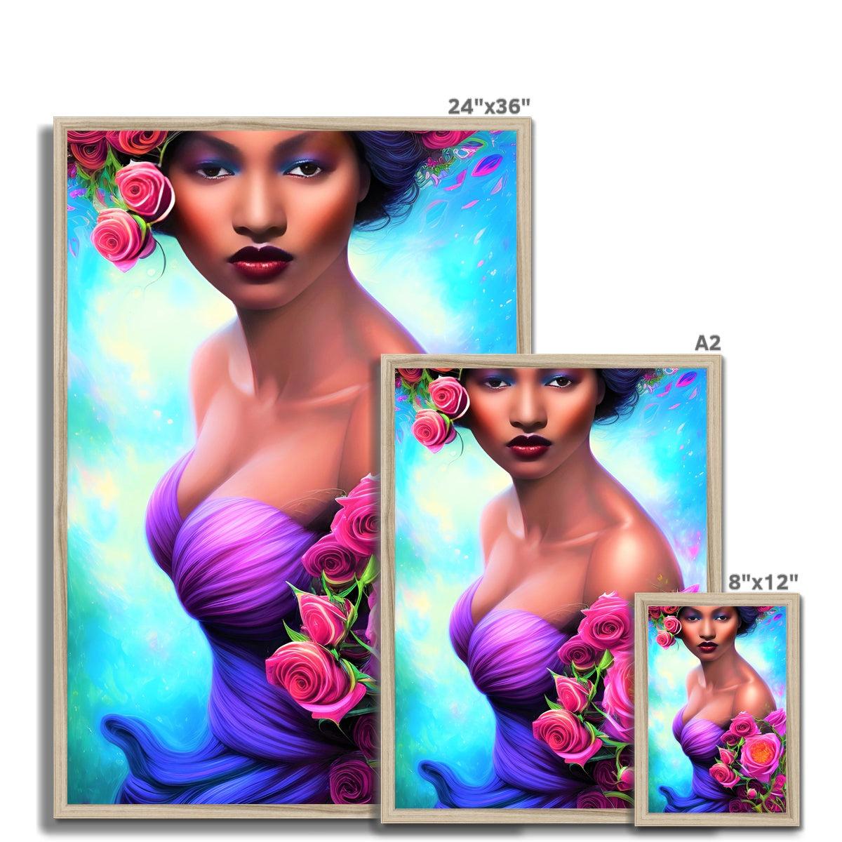 Goddess Glamour Framed Print