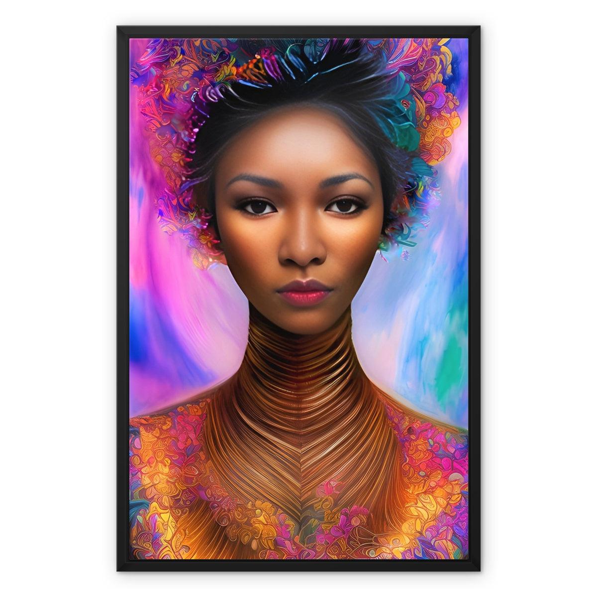 Goddess Petal Framed Canvas