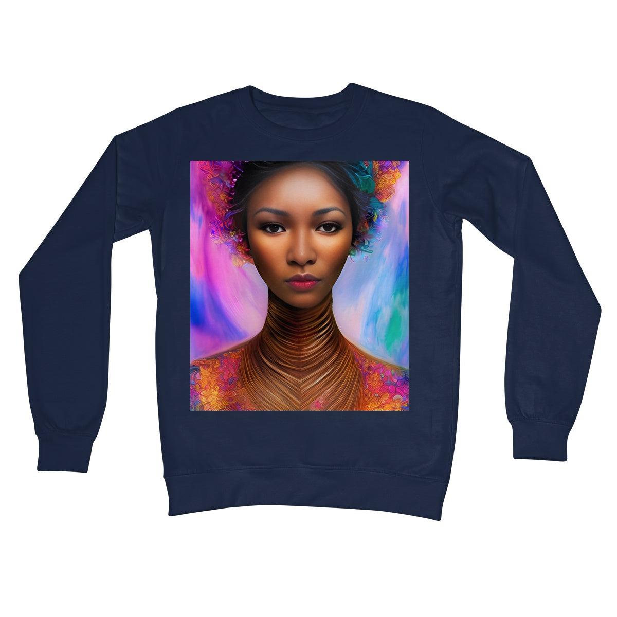 Goddess Petal Crew Neck Sweatshirt