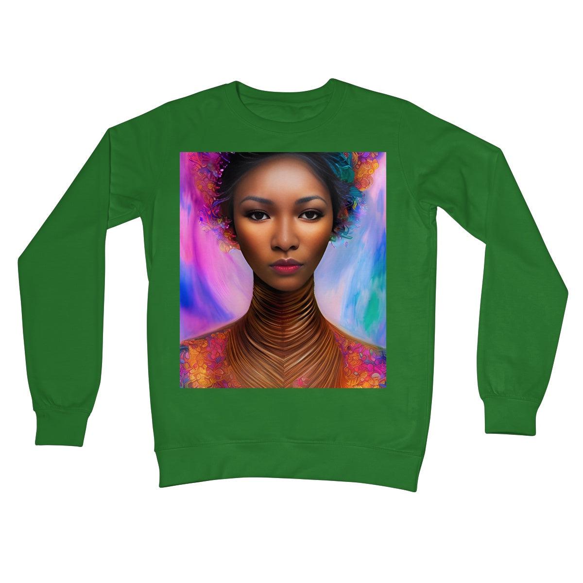 Goddess Petal Crew Neck Sweatshirt