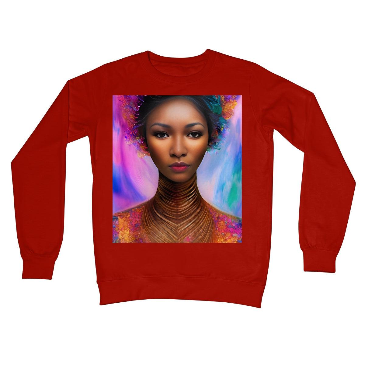 Goddess Petal Crew Neck Sweatshirt