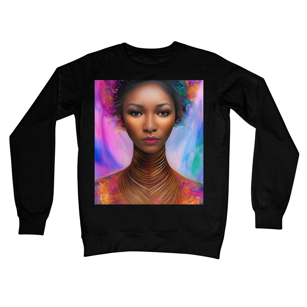 Goddess Petal Crew Neck Sweatshirt