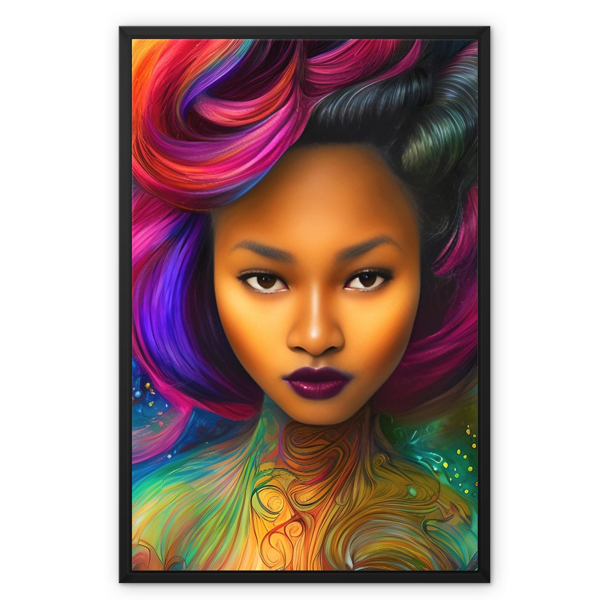 Goddess Pretty Framed Canvas