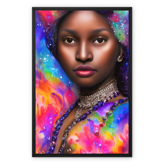 Goddess Sparkle Framed Canvas