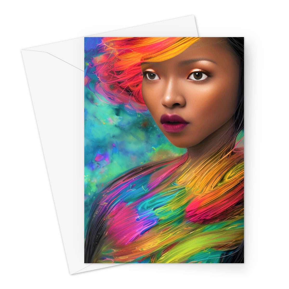 Goddess Stylish Greeting Card