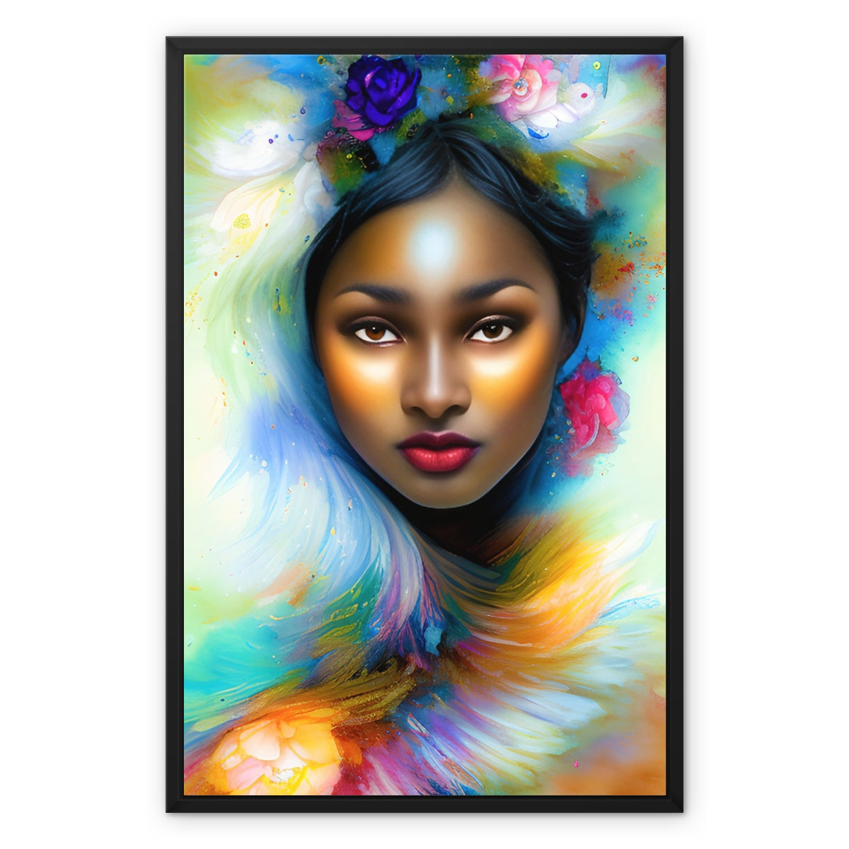 Goddess Surreal Framed Canvas