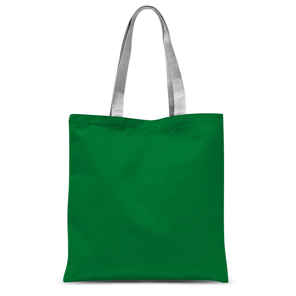 Green Ice Cream Flowers Tote Bag.