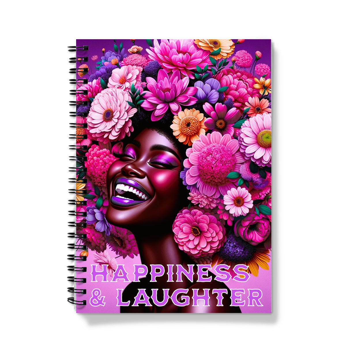 Happiness Bloom Spiral Notebook