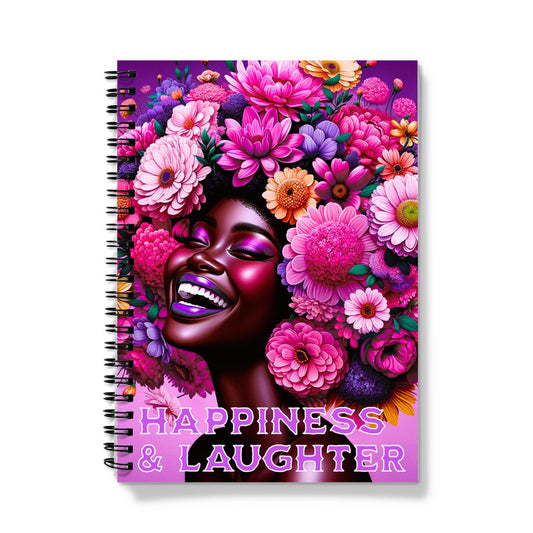 Happiness Bloom Spiral Notebook