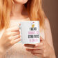 I Read Books To Stay Nice And Calm White Glossy Mug