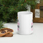 I Read Books To Stay Nice And Calm White Glossy Mug