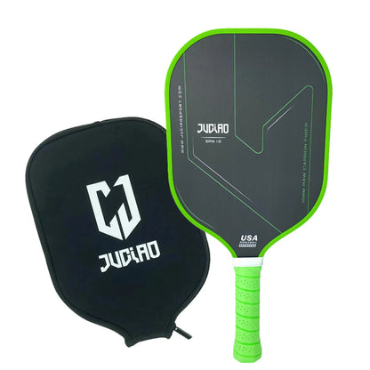 JUCIAO SPIN 1.0 Pickleball Paddle Thermoformed Unibody T700 Raw Carbon Fiber USAPA Approved