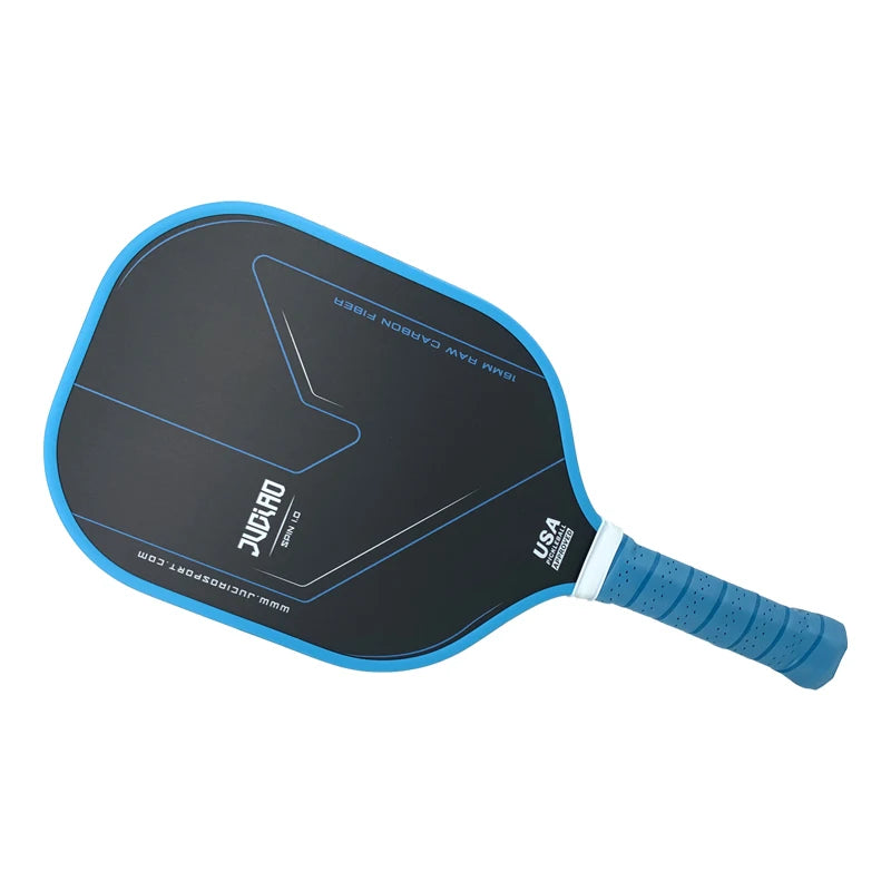 JUCIAO SPIN 1.0 Pickleball Paddle Thermoformed Unibody T700 Raw Carbon Fiber USAPA Approved