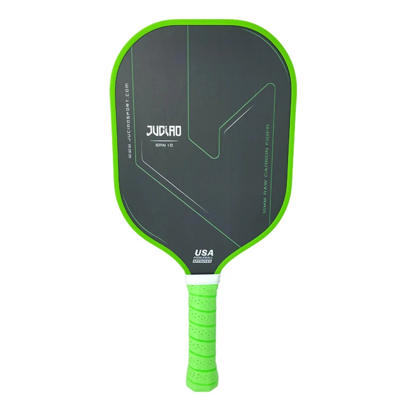 JUCIAO SPIN 1.0 Pickleball Paddle Thermoformed Unibody T700 Raw Carbon Fiber USAPA Approved