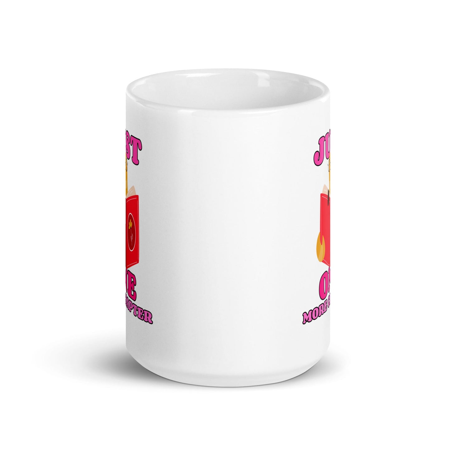 Just One More Chapter White Glossy Mug