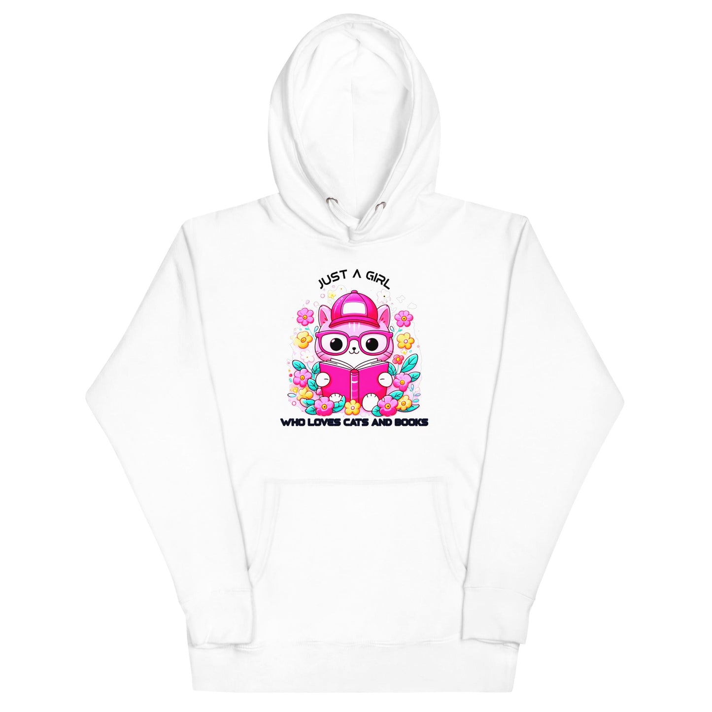 Just a Girl Who Loves Cats & Books Women's Hoodie