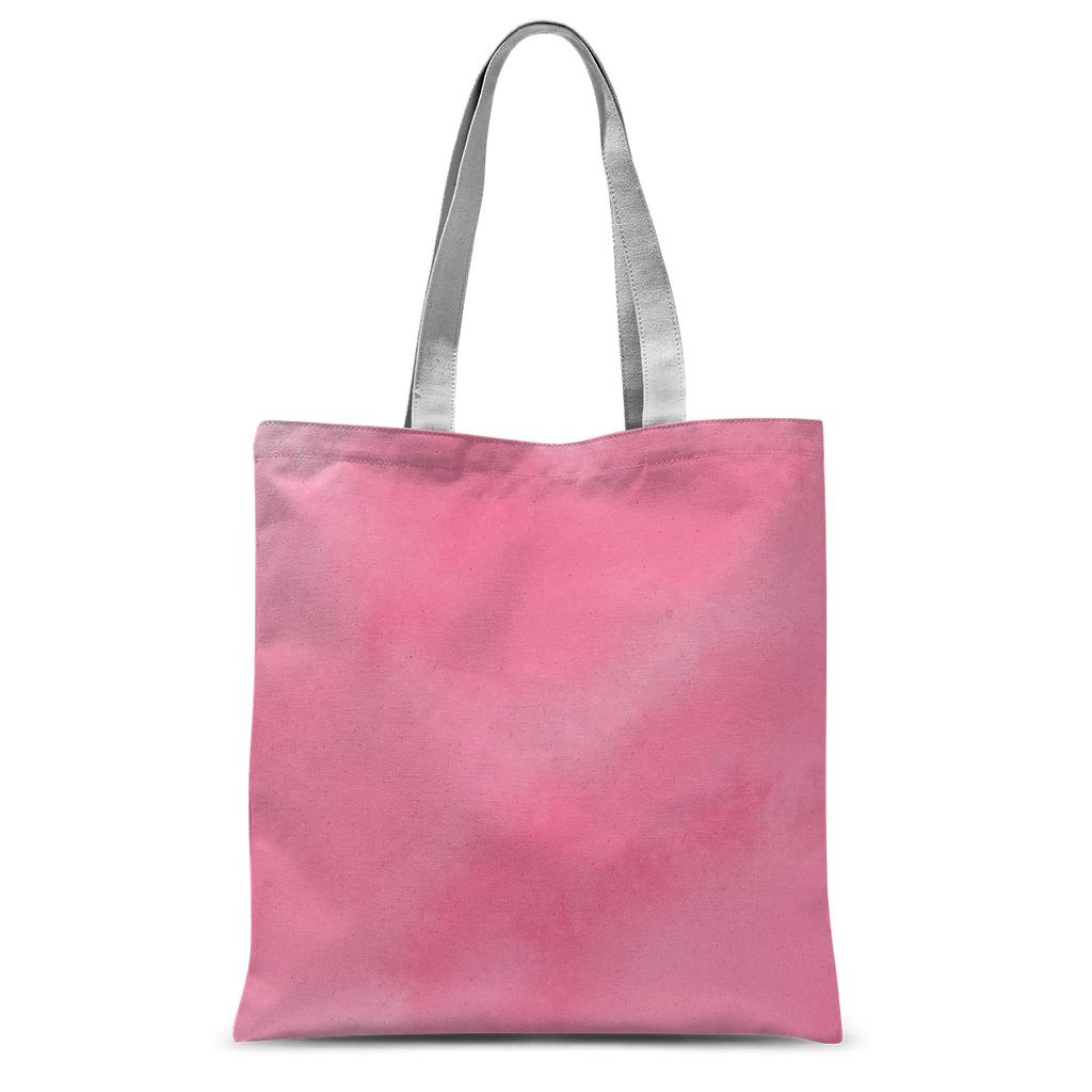 Light Shade of Pink Floral Tote Bag.