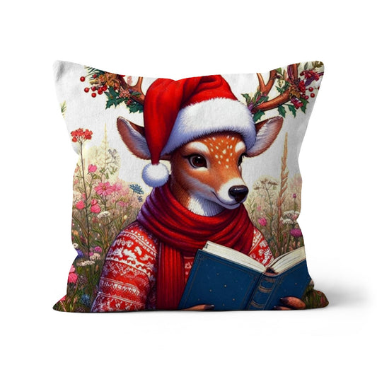Merry Christmas Bookaholic Cushion