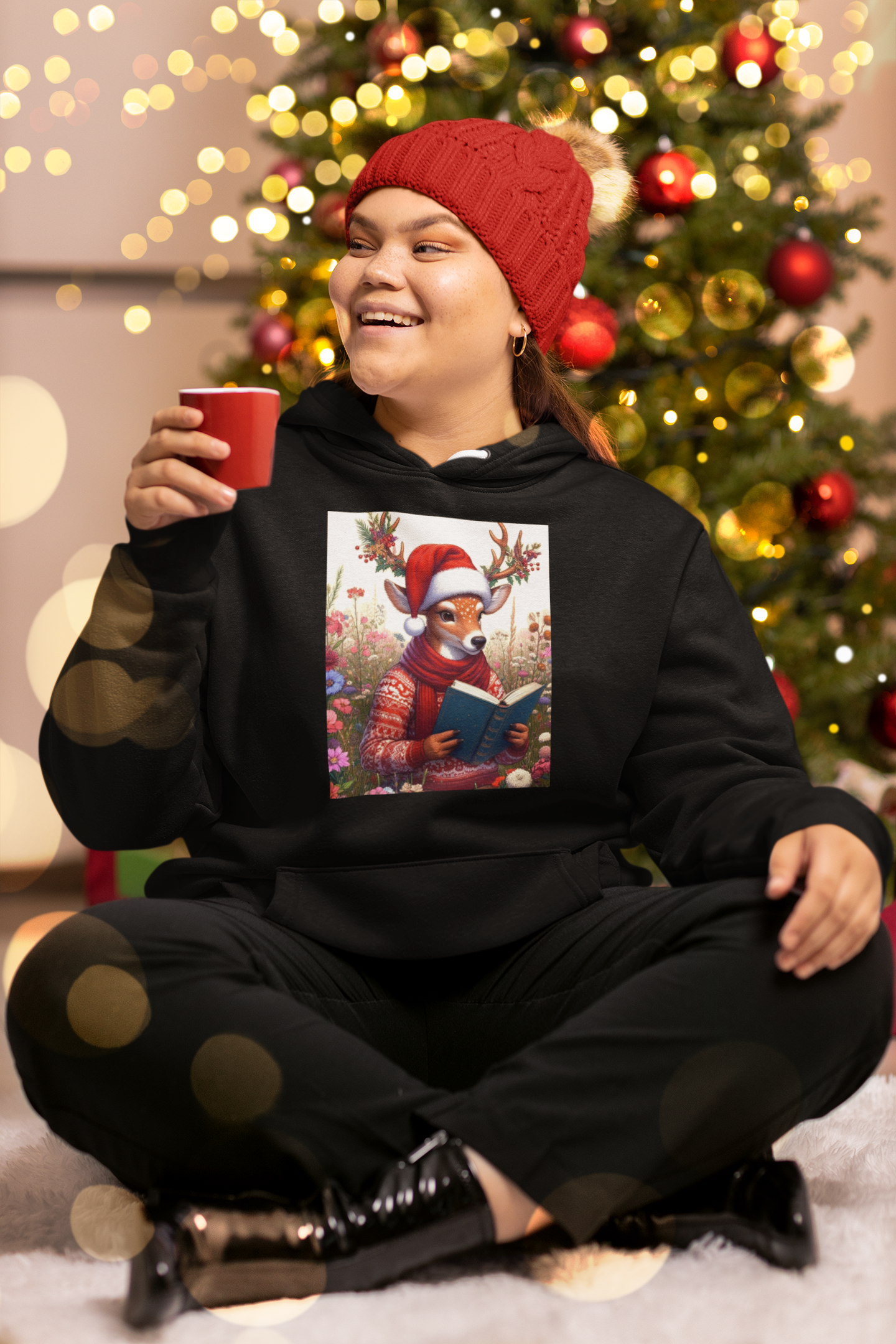 Merry Christmas Bookaholic Unisex Hoodie