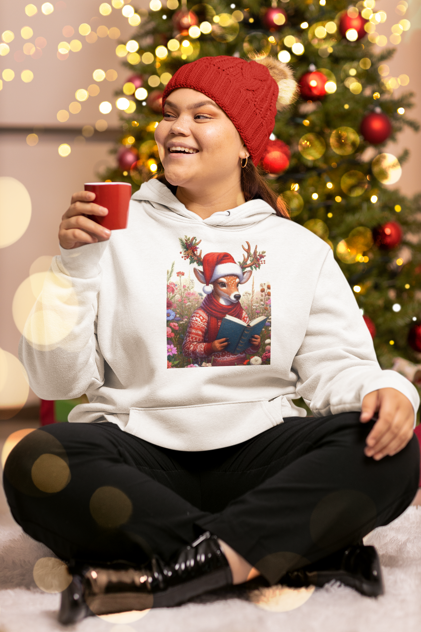 Merry Christmas Bookaholic Unisex Hoodie