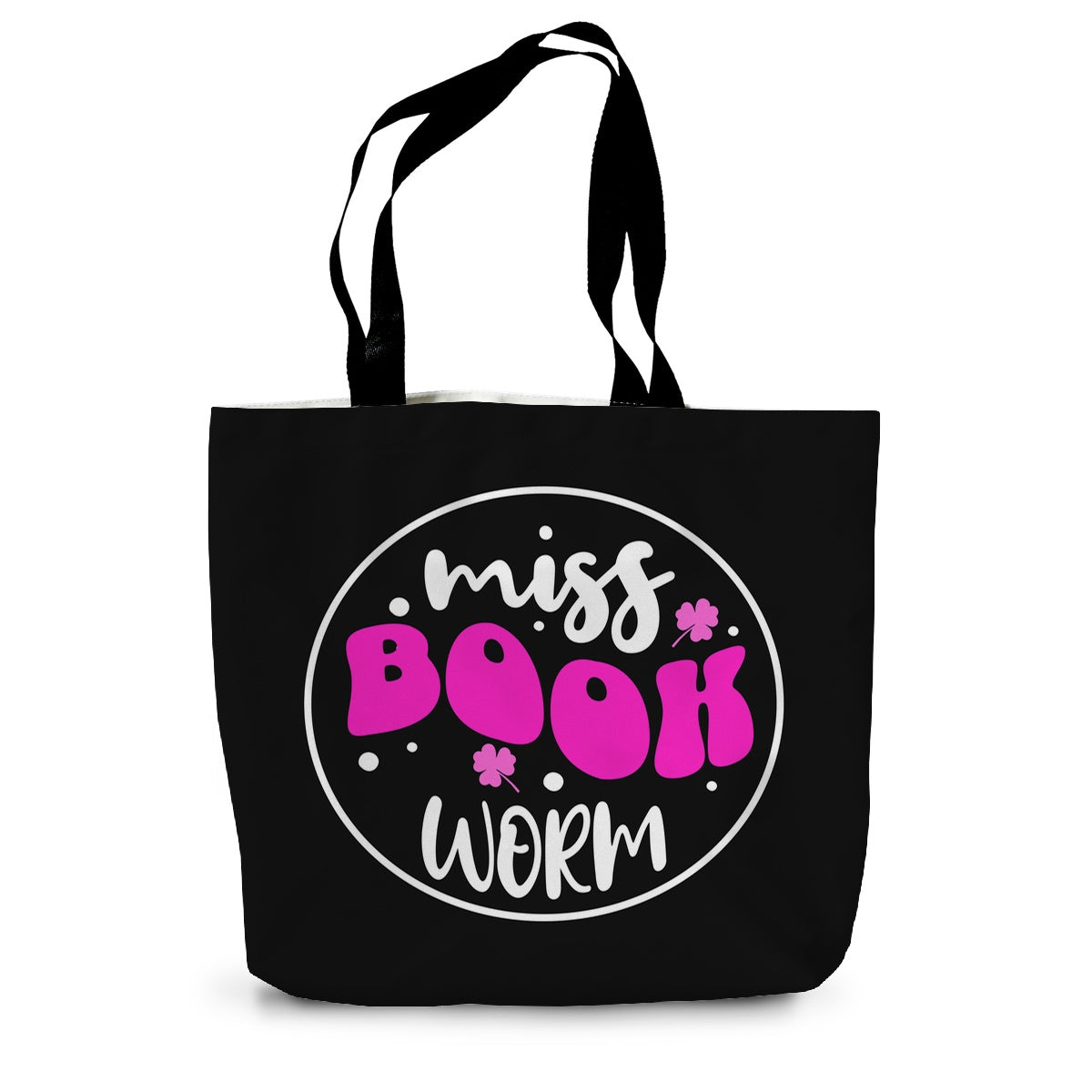 Miss Bookworm Canvas Tote Bag