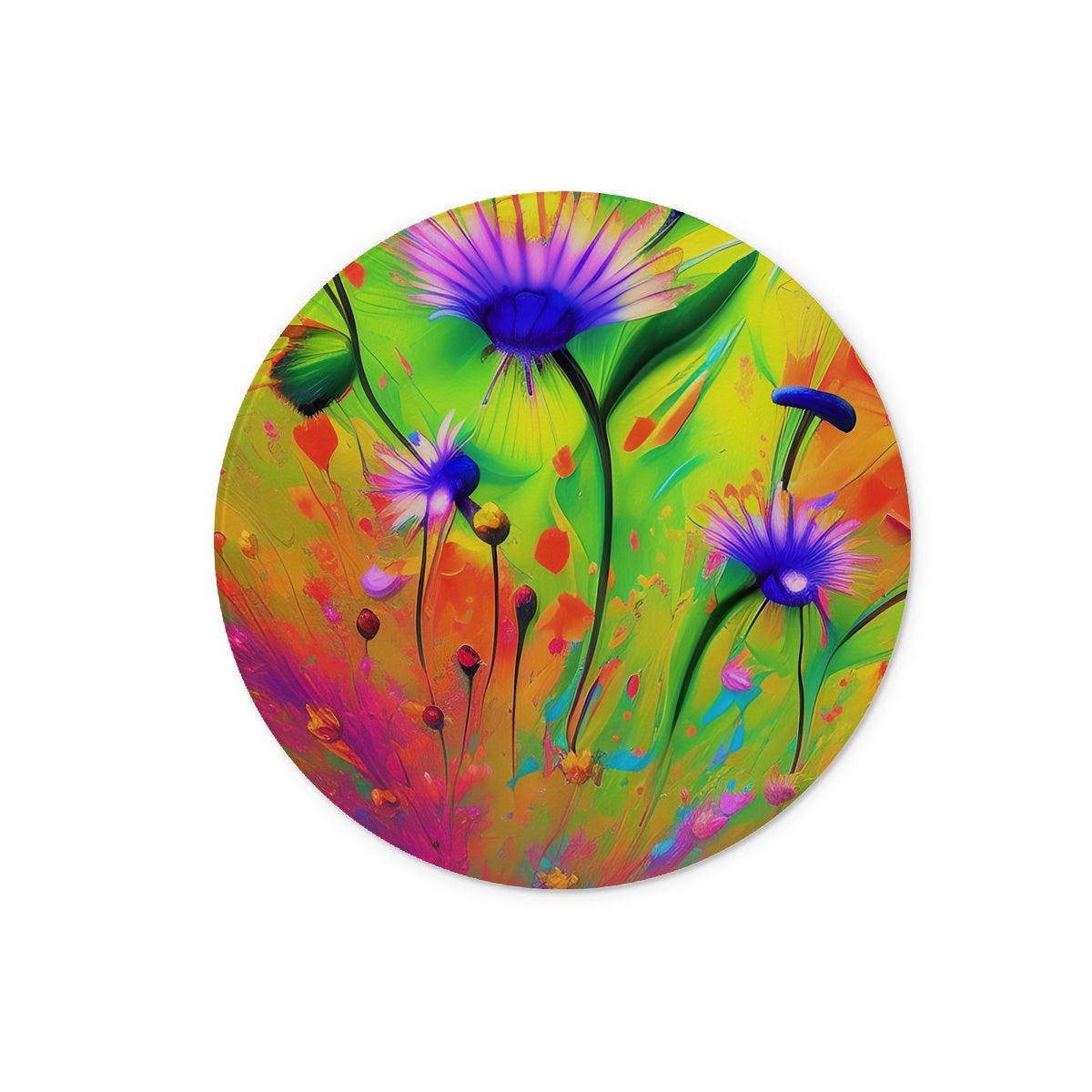 Painted Flowers Chopping Board