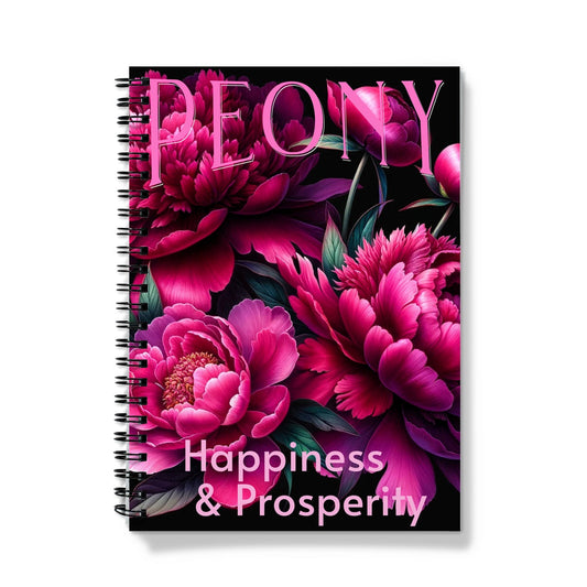 Peony Happiness Spiral Notebook