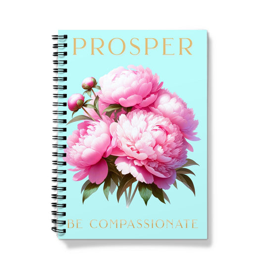 Peony Prosper Spiral Notebook